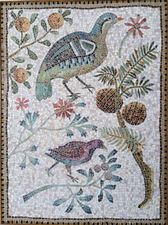 Roman Birds With Plants