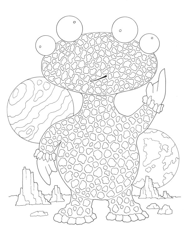 My Fun Alien Monster Colouring Book